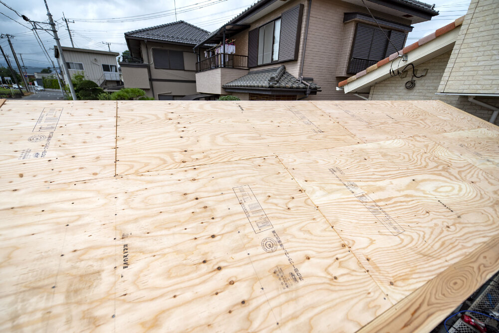 毛呂山町　物置小屋新築工事　木造建て方