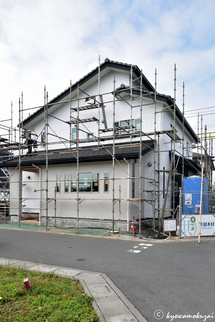 鶴ヶ島市　新築注文住宅　足場解体